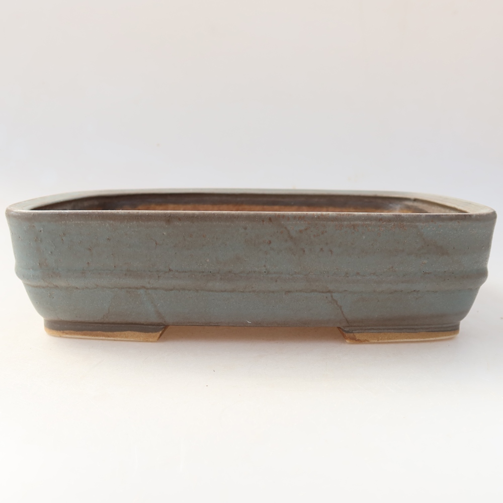 Keramik-Bonsai-Schale 22,5 x 18 x 6 cm, Farbe: Blau