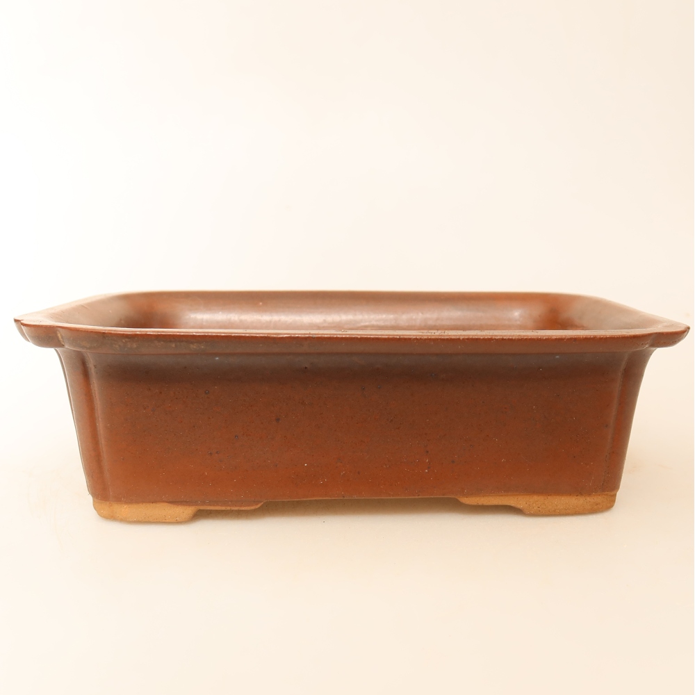 Keramikschale  20 x 15,5 x 5,5 cm, Farbe: braun