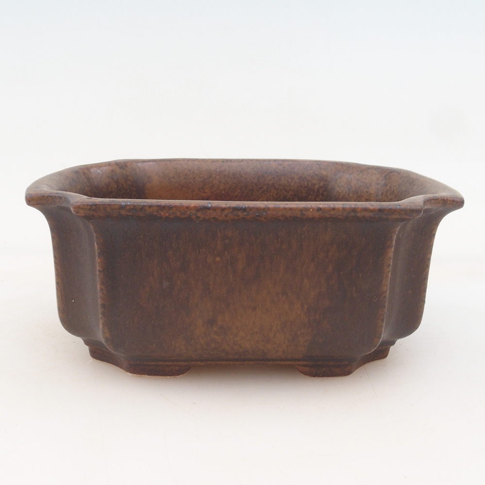 Bonsaischale + Untertasse H01 - braun