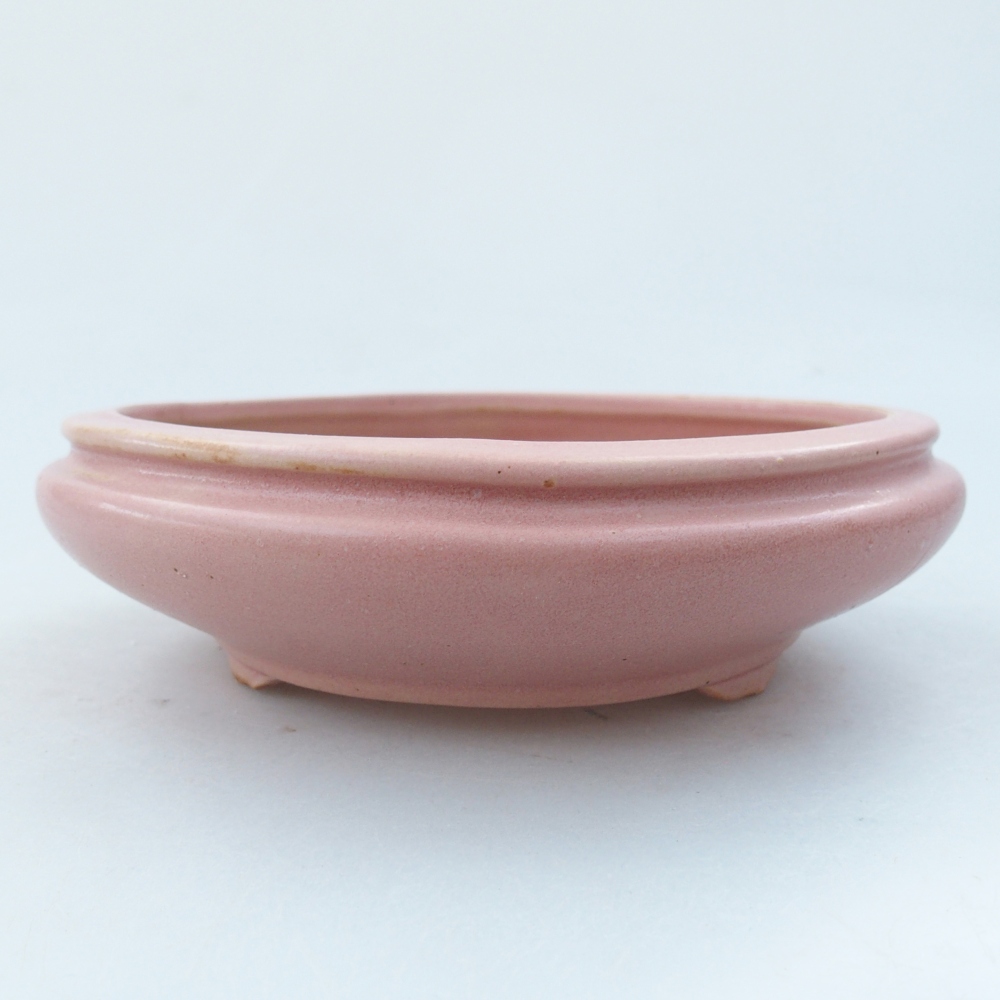 Bonsaischale aus Keramik 15 x 15 x 5 cm, rosa