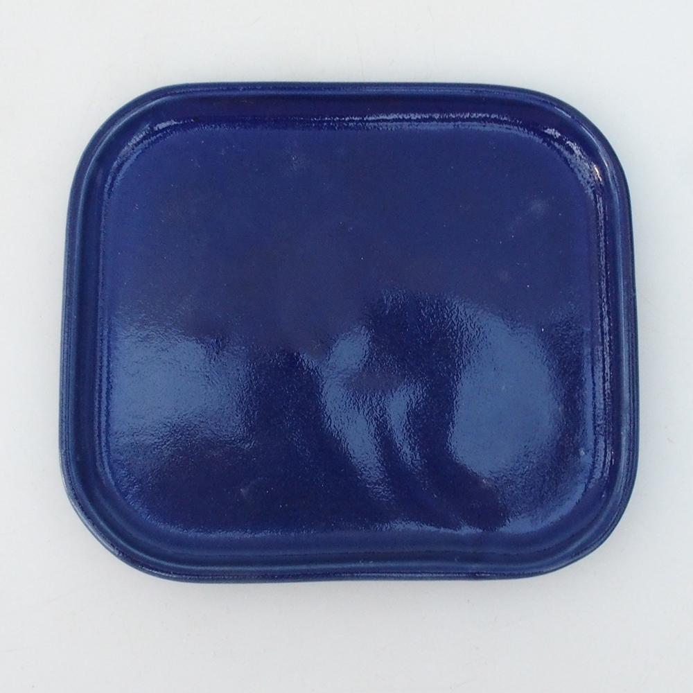 Bonsaischale + Untertasse H37 - 14,5x13x6,5 cm - blau