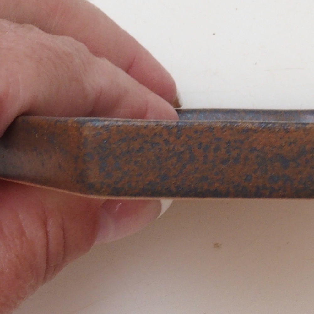 Bonsai Sechseck D3 - 11 x 9,5 x 1 cm - braun