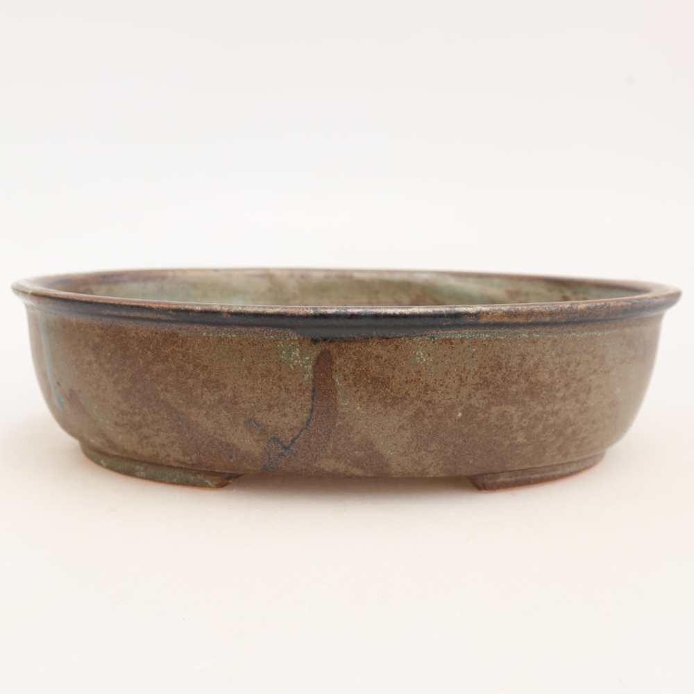 Keramik-Bonsai-Schale 19 x 14,5 x 5 cm, Farbe: braun