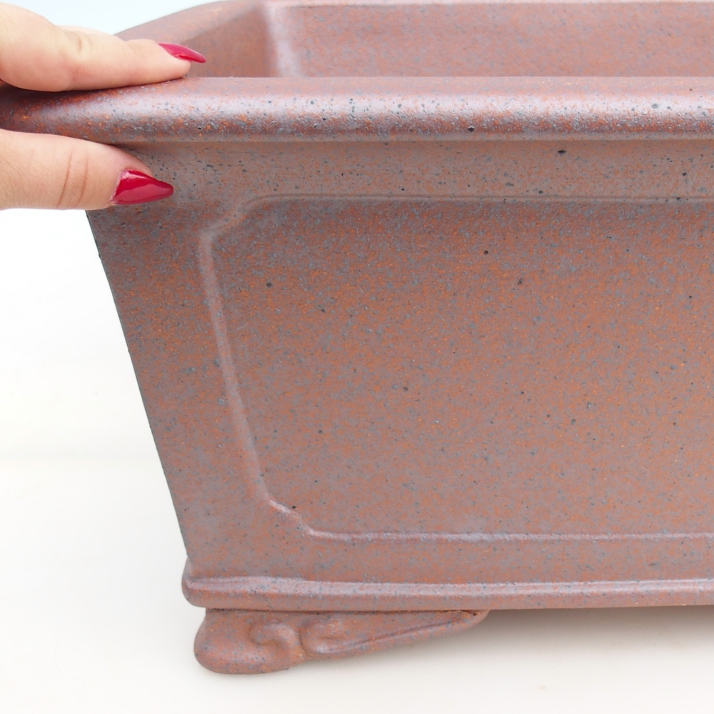 Bonsaischale aus Keramik 51 x 38 x 21 cm , Farbe Metall - NUR PERSÖNLICHE ABHOLUNG oder Palettentransport