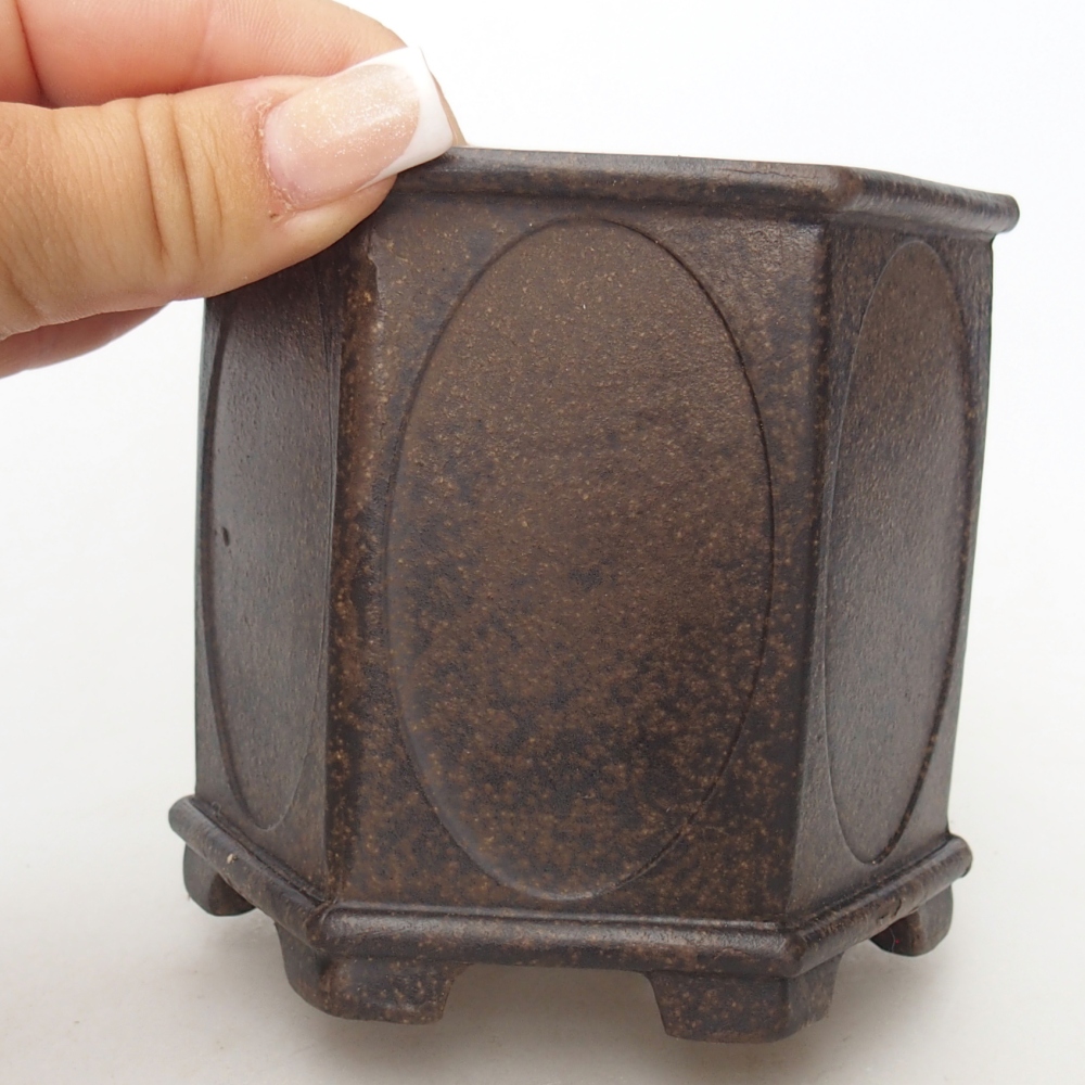 Schale 10 x 9 x 9,5 cm braun ocker