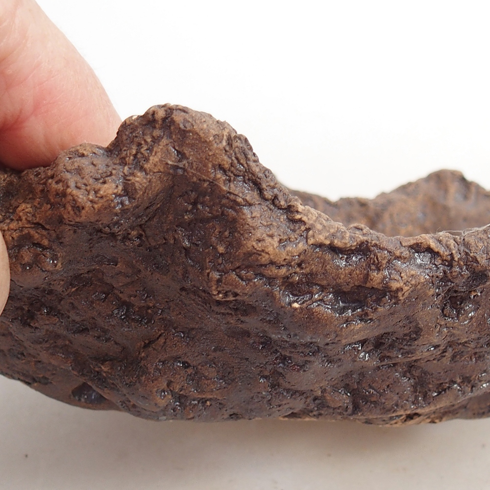 Keramikschale 20 x 14 x 7 cm , Farbe braun