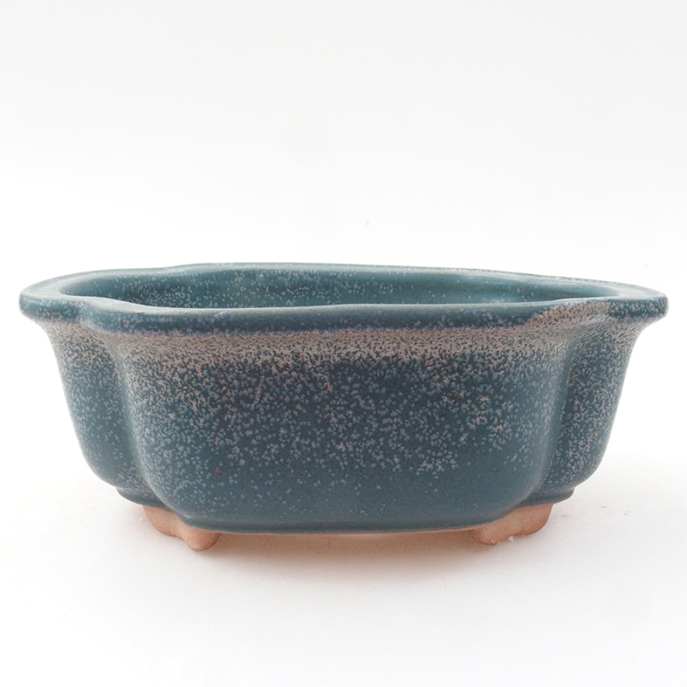 Bonsaischale aus Keramik 13,5 x 10 x 5 cm, Farbe blau