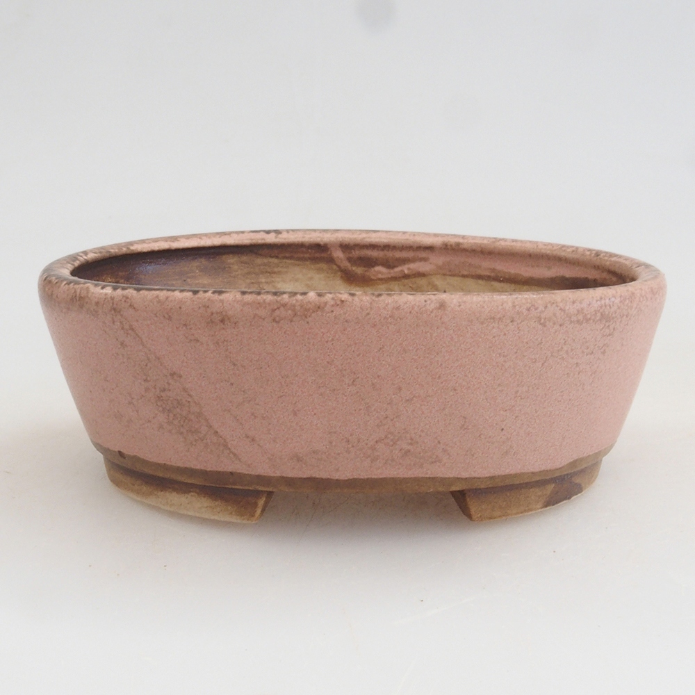 Bonsaischale aus Keramik 10 x 8,5 x 4 cm, braun