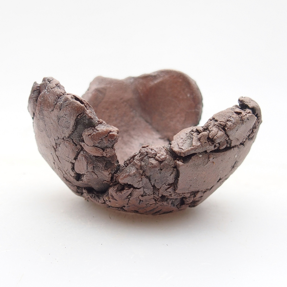 Keramikschale 6 x 6 x 4 cm , Farbe braun