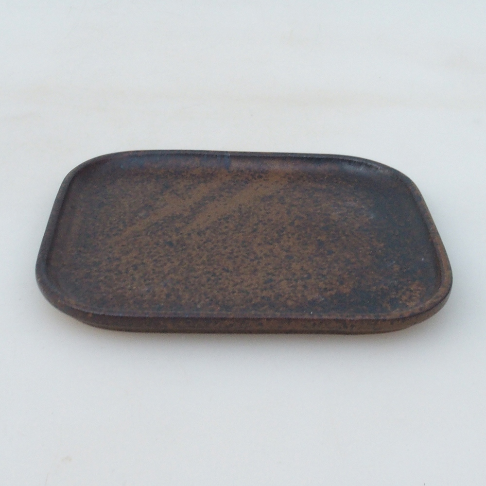 Keramikschale H37 -14,5 x 13 x 1 cm - braun