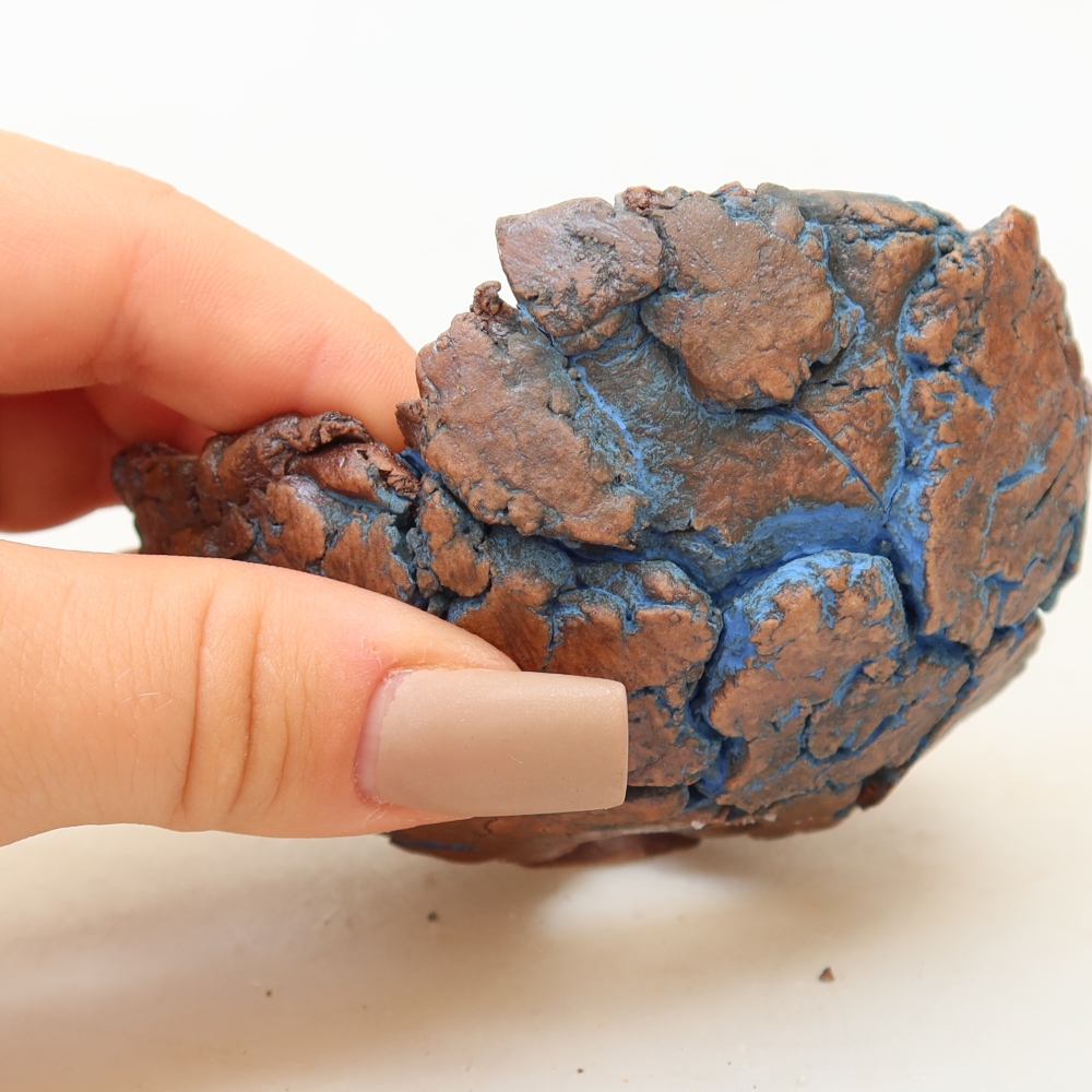 Keramikschale 9 x 9 x 4 cm, Farbe: Blau