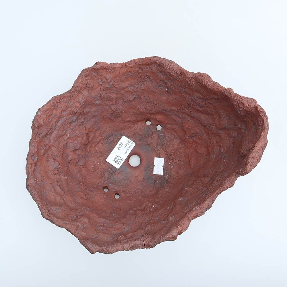 Keramikschale 23 x 20 x 16,5 cm, Farbe: braun