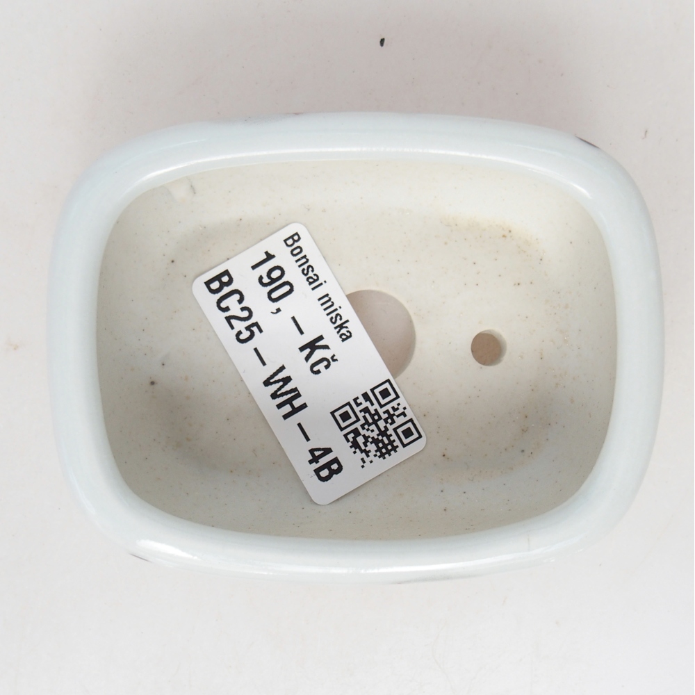 Mini-Bonsaischale 8 x 6 x 3 cm, weiß