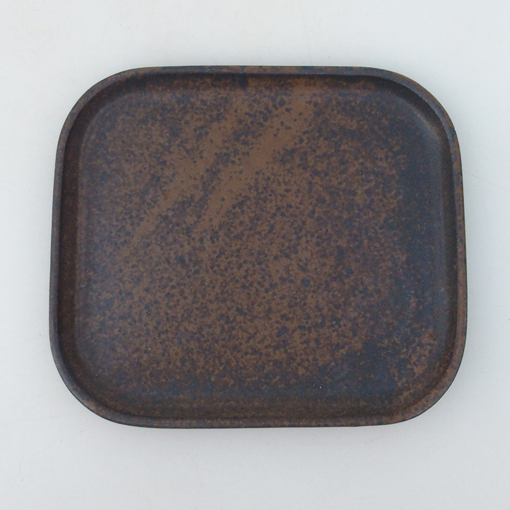 Keramikschale H37 -14,5 x 13 x 1 cm - braun