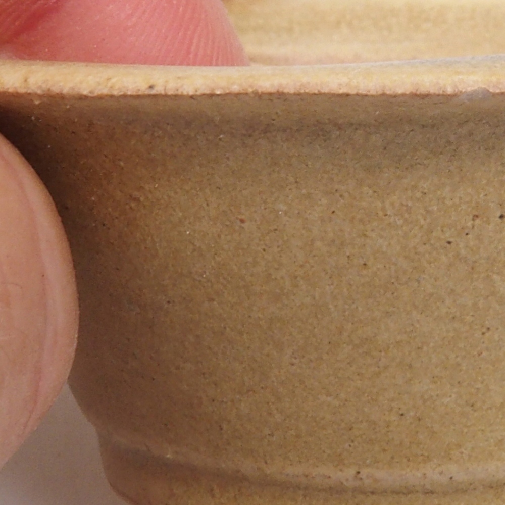 Mini-Bonsaischale 7 x 7 x 2,5 cm, braun