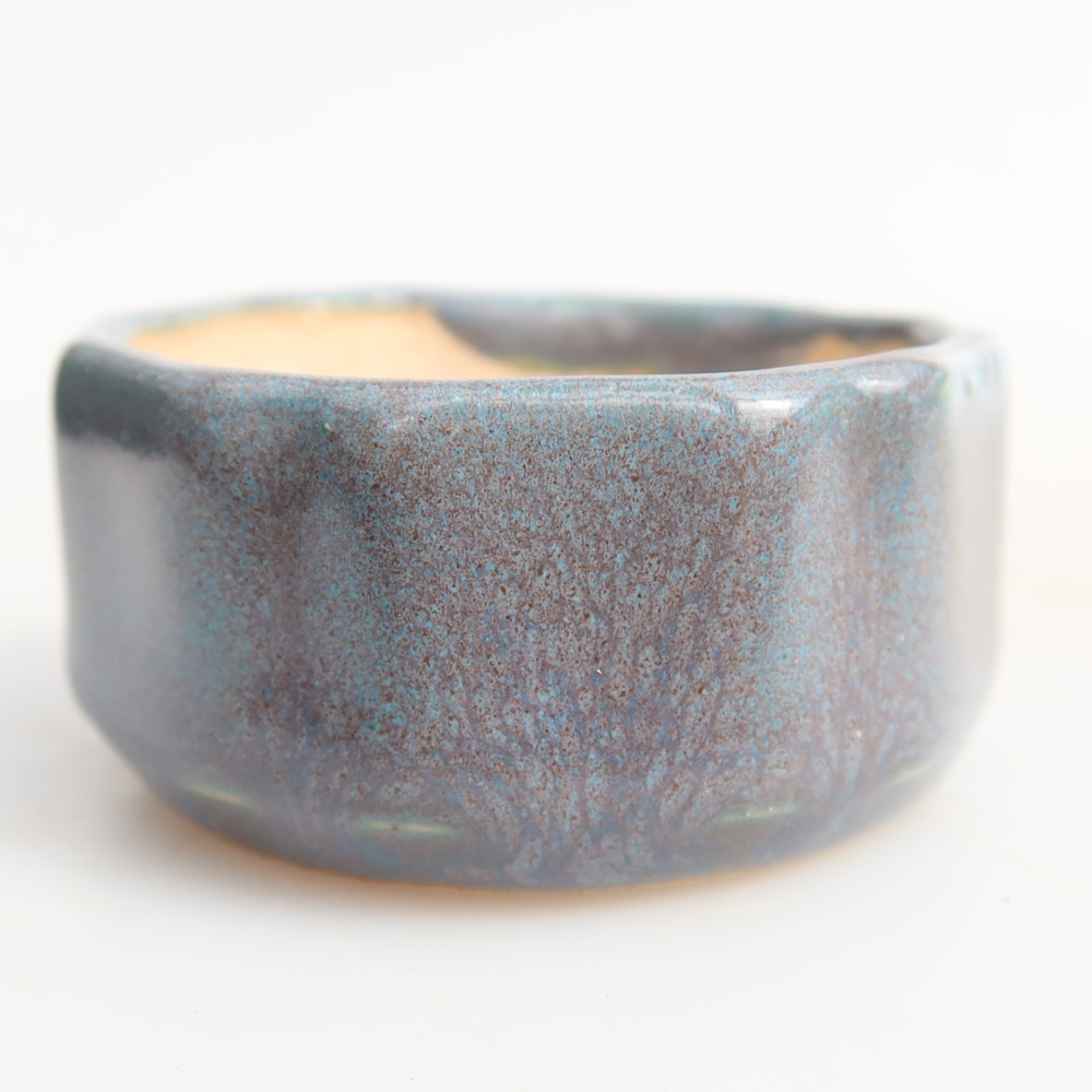 Keramik-Bonsai-Schale, 5 x 5 x 2,5 cm, Farbe: grau