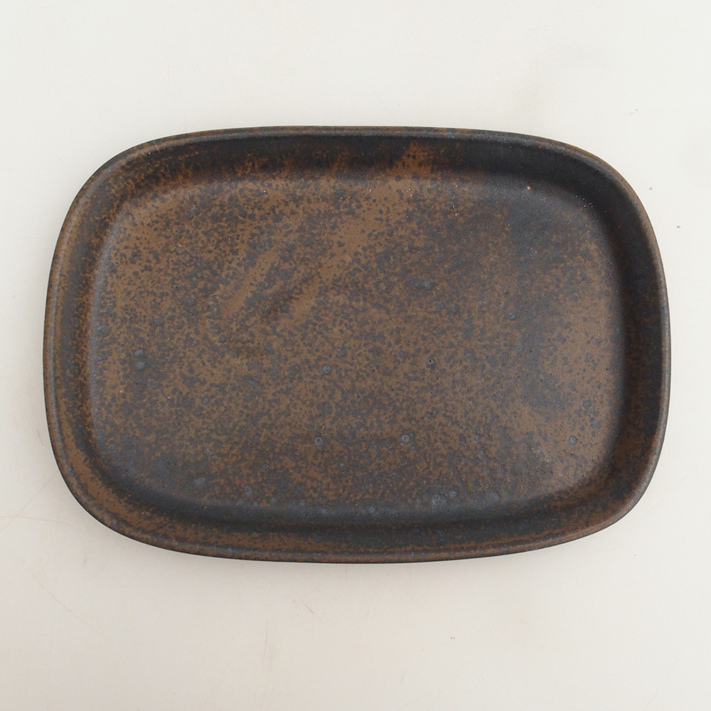 Keramikschale H25 - 20,5 x 14,5 x 1,5 cm - braun