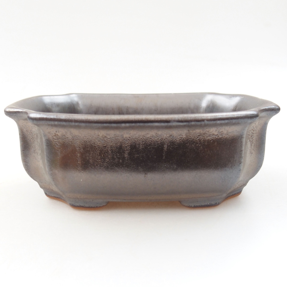 Bonsaischale aus Keramik 15,5 x 12 x 6 cm, Farbe blau