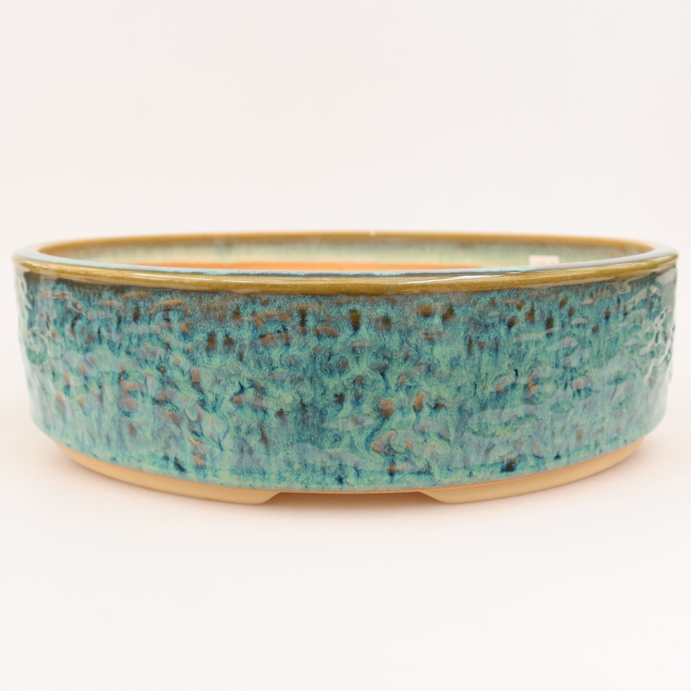 Keramik-Bonsai-Schale 31 x 31 x 8 cm, Farbe: Blau