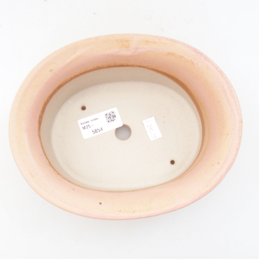 Bonsaischale aus Keramik 19,5 x 16 x 6,5 cm, rosa