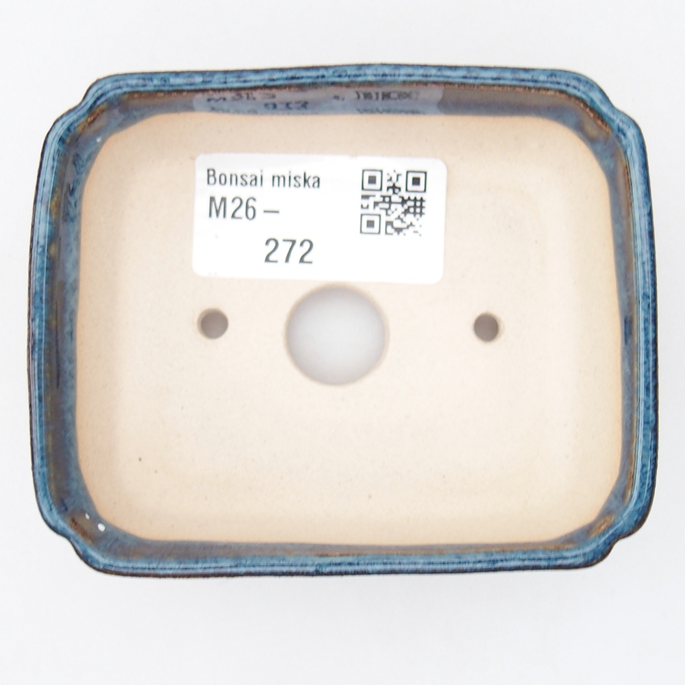 Mini-Bonsaischale 9 x 7 x 3 cm, blau