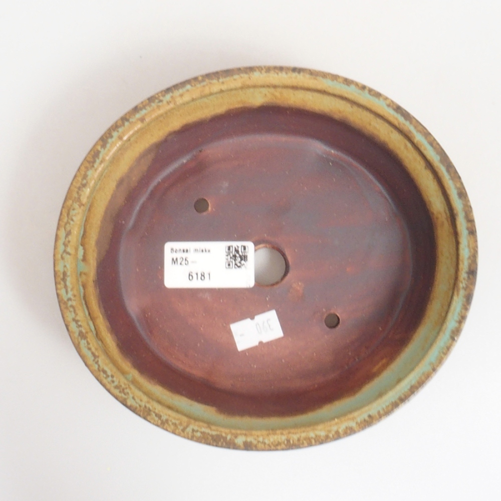 Bonsaischale aus Keramik 10 x 8,5 x 4 cm, braun