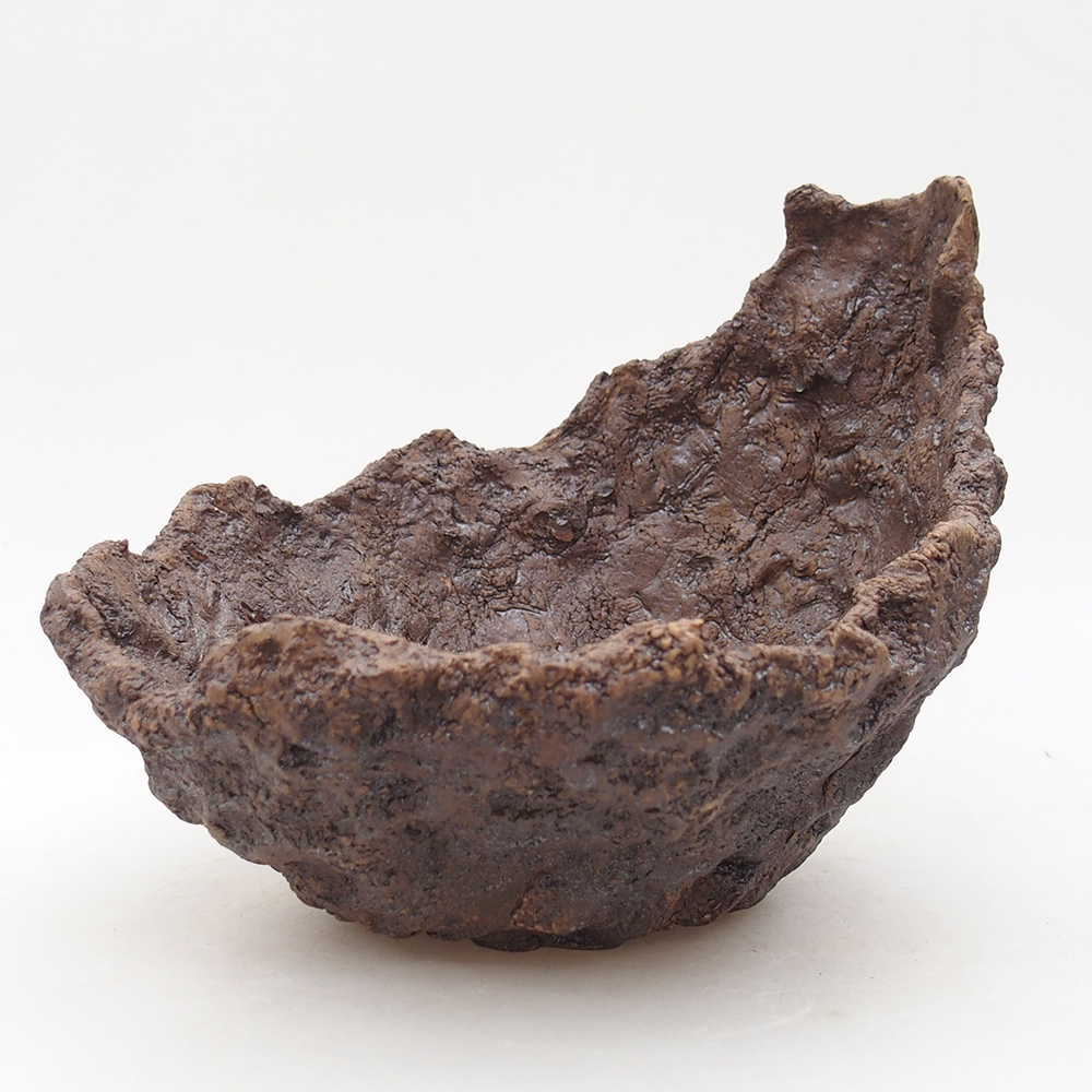 Keramikschale 18 x 17,5 x 16 cm , Farbe braun