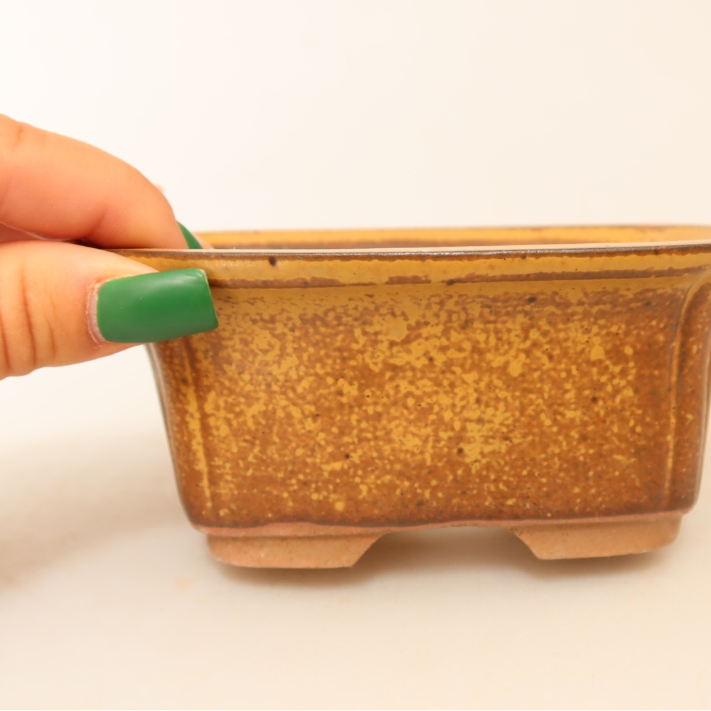 Keramikschale  13 x 10,5 x 5,5 cm, Farbe: Gelb