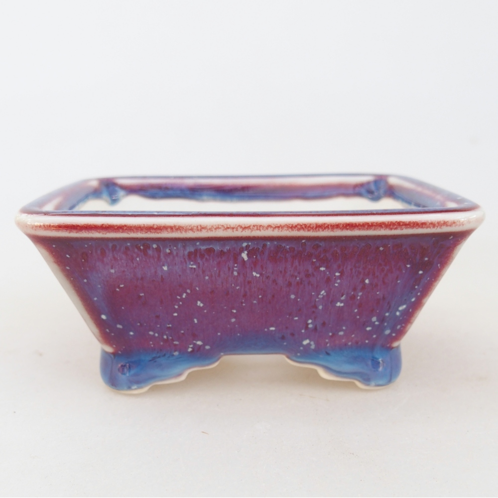 Mini-Bonsaischale 8,5 x 7,5 x 4 cm, Farbe lila