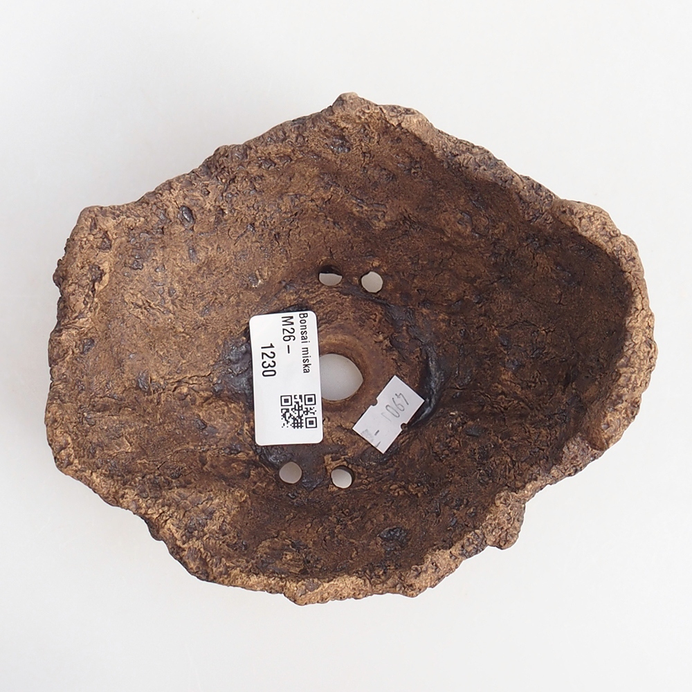 Keramikschale 13,5 x 12 x 11,5 cm , Farbe braun