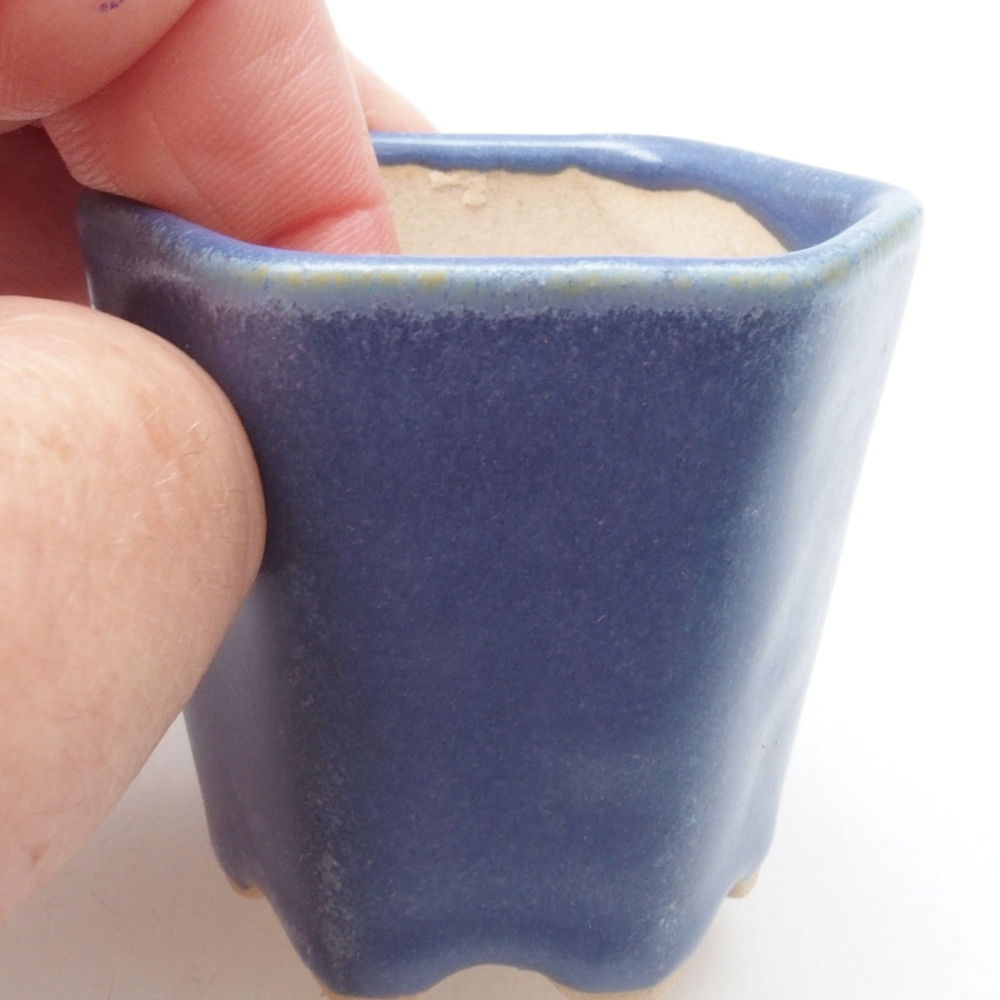 Mini-Bonsaischale 5 x 5 x 5 cm, Farbe blau