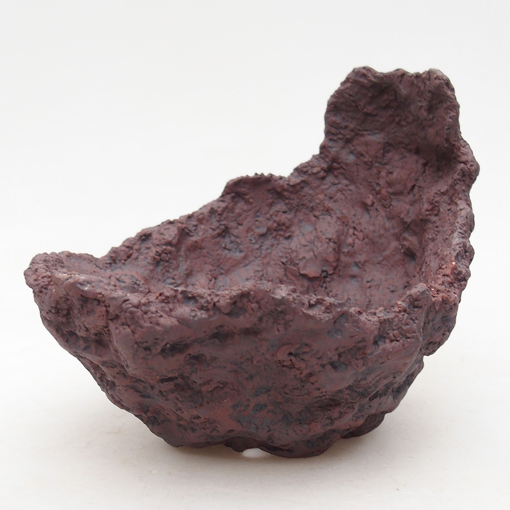 Keramikschale 14 x 12,5 x 12 cm , Farbe braun