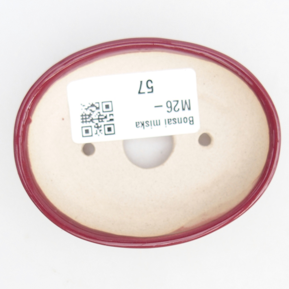 Mini-Bonsaischale 8 x 6 x 2 cm, bordeauxrot