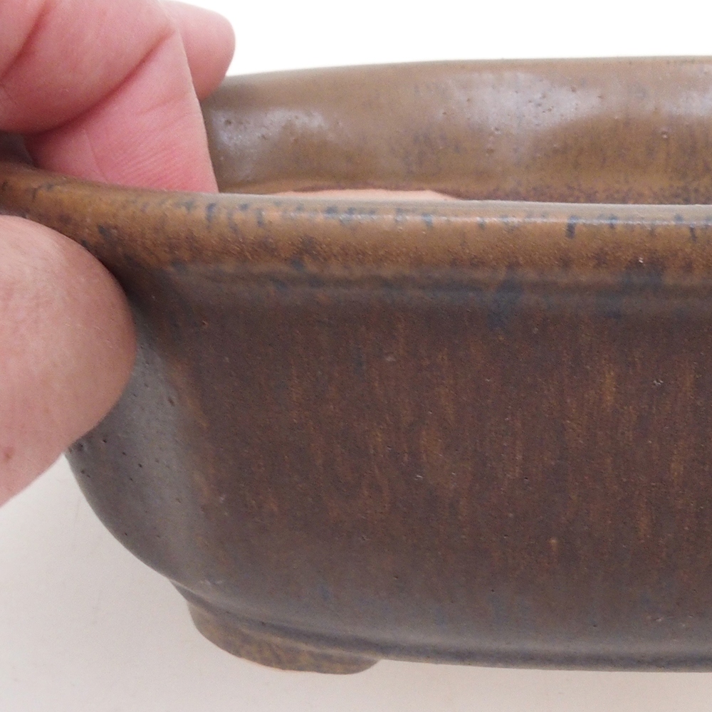 Bonsaischale H31 - 14 x 12 x 5,5 cm - braun