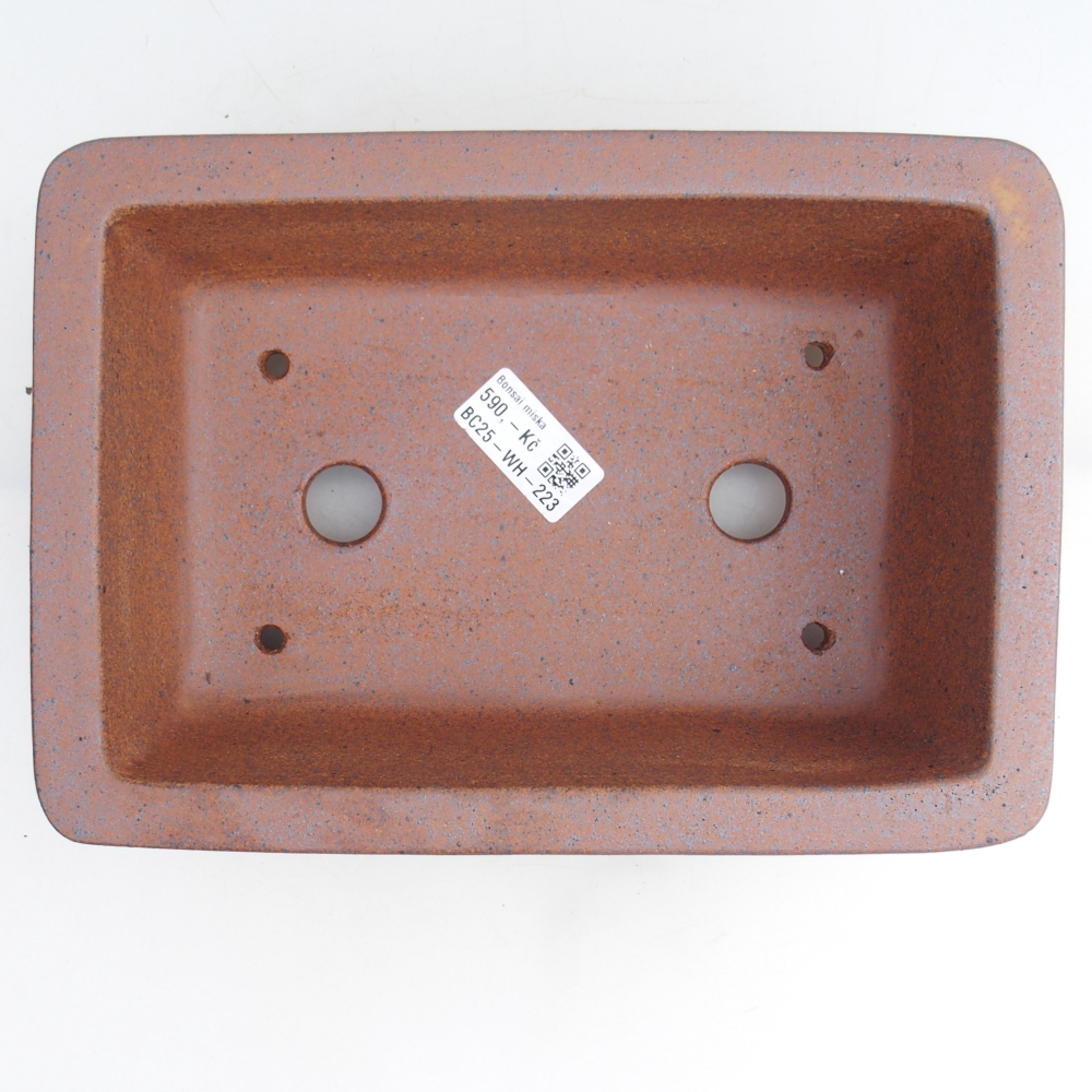 Bonsaischale aus Keramik 24 x 17 x 7 cm, braun