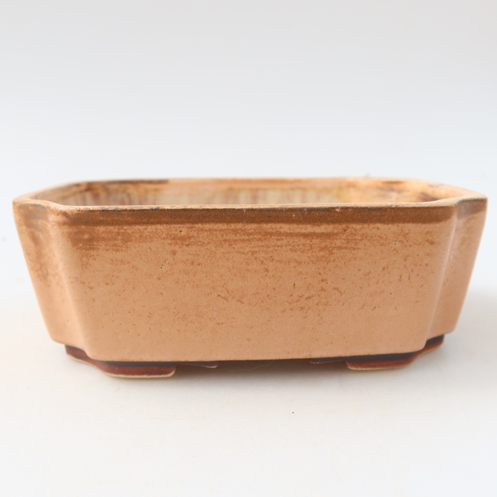 Bonsaischale aus Keramik 14 x 11,5 x 4,5 cm, rosa