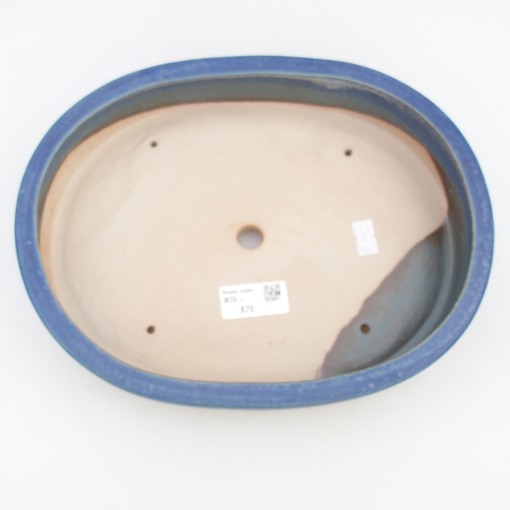 Bonsaischale aus Keramik 26,5 x 21 x 5 cm, Farbe blau