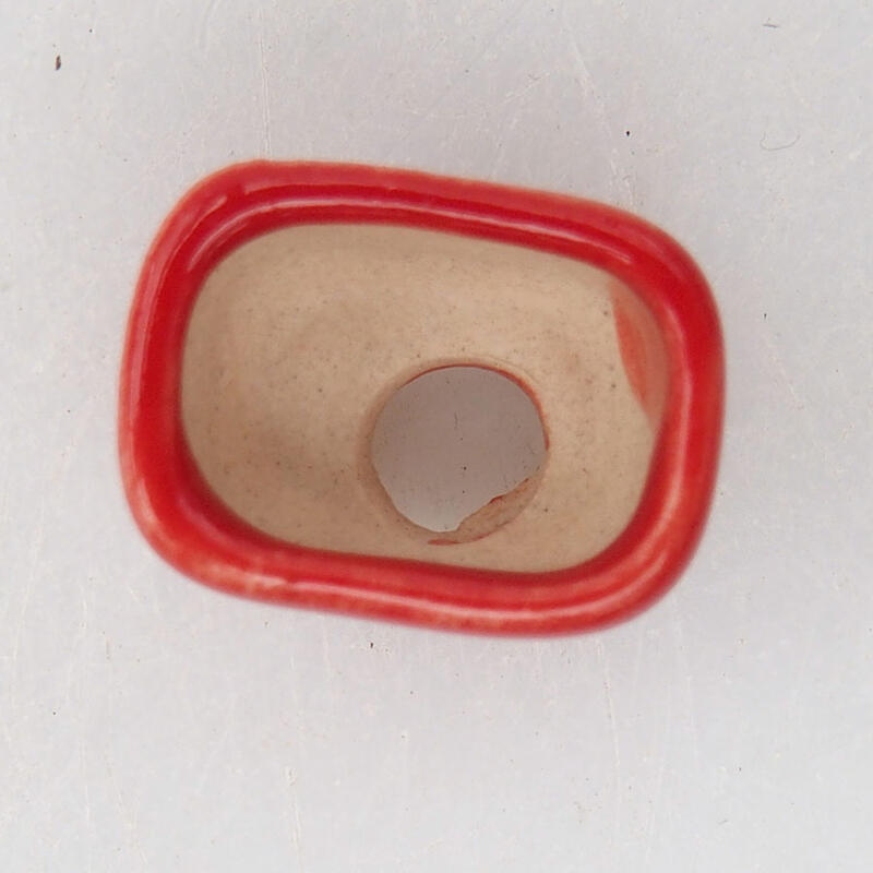 Mini-Bonsai-Schale 1,5 x 1 x 1 cm, Farbe: rot