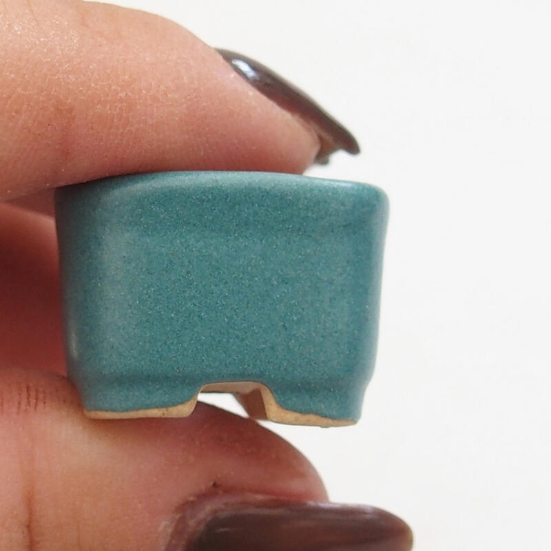 Mini-Bonsaischale 2 x 2 x 1,5 cm, Farbe blau