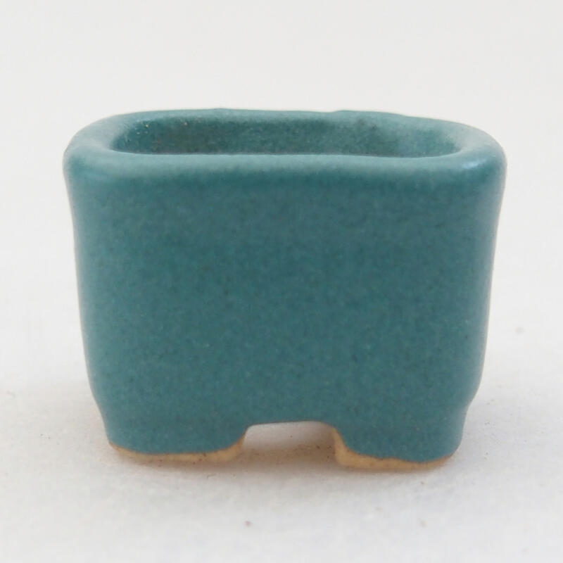 Mini-Bonsaischale 2 x 2 x 1,5 cm, Farbe blau