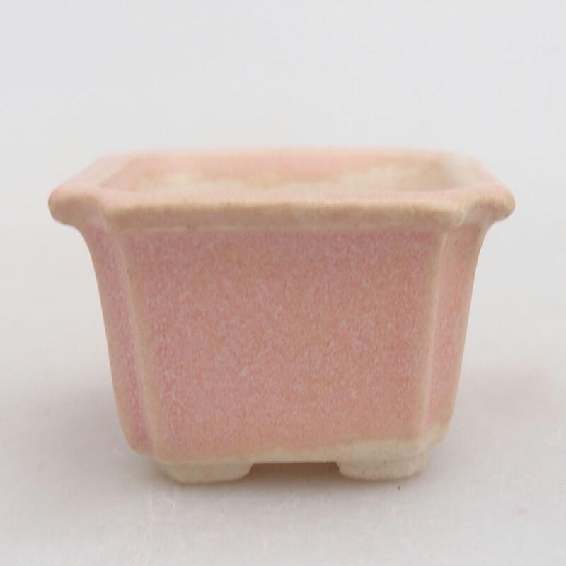 Mini-Bonsaischale 3,5 x 3,5 x 2,5 cm, rosa