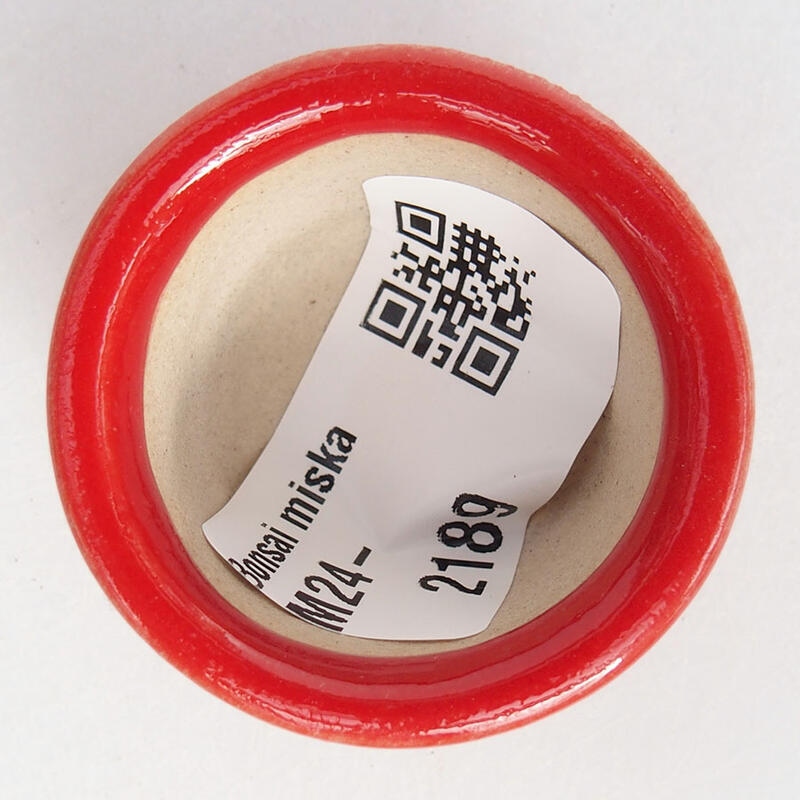Mini-Bonsaischale 3,5 x 3,5 x 2 cm, Farbe rot