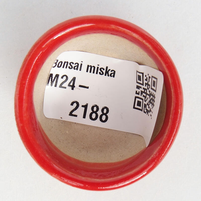 Mini-Bonsaischale 3,5 x 3,5 x 2 cm, Farbe rot