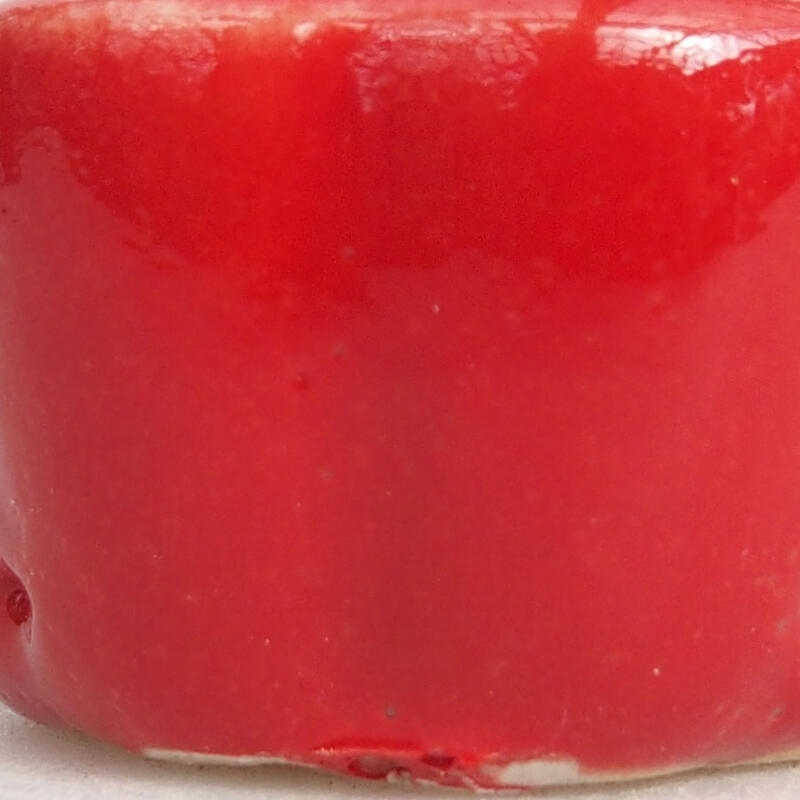 Mini-Bonsaischale 3,5 x 3,5 x 2 cm, Farbe rot