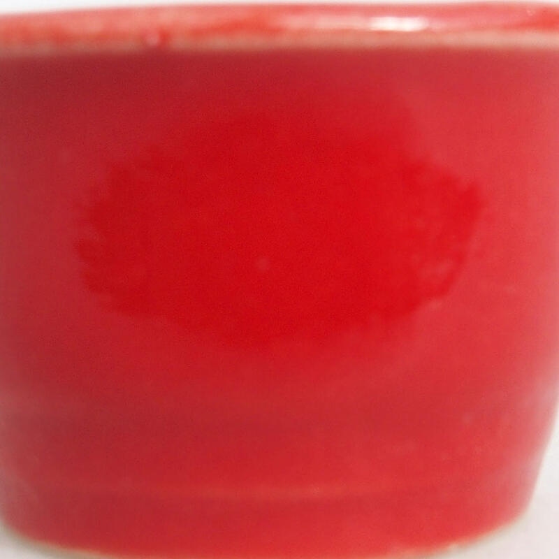 Mini-Bonsaischale 3,5 x 3,5 x 2 cm, Farbe rot