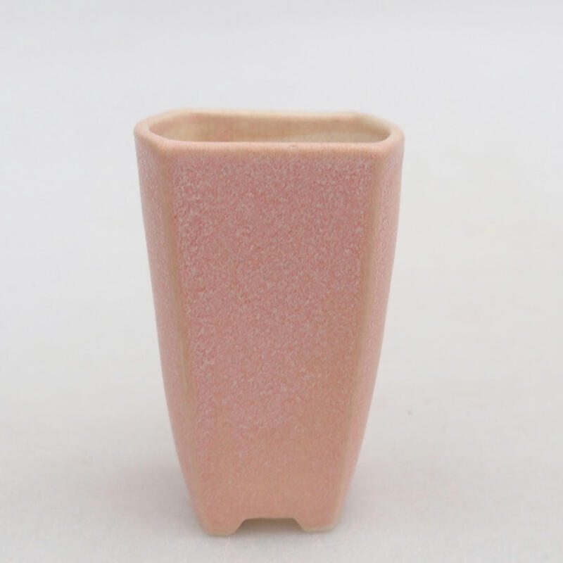 Mini-Bonsaischale 3,5 x 3,5 x 5,5 cm, rosa