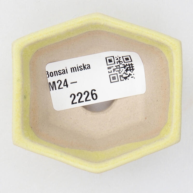 Mini-Bonsaischale 3,5 x 3,5 x 5,5 cm, gelb