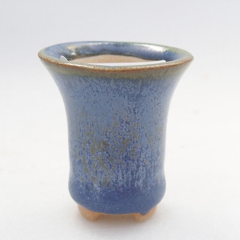 Mini-Bonsaischale 3 x 3 x 3,5 cm, Farbe blau