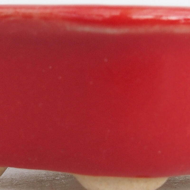 Mini-Bonsaischale 4,5 x 3,5 x 2 cm, Farbe rot