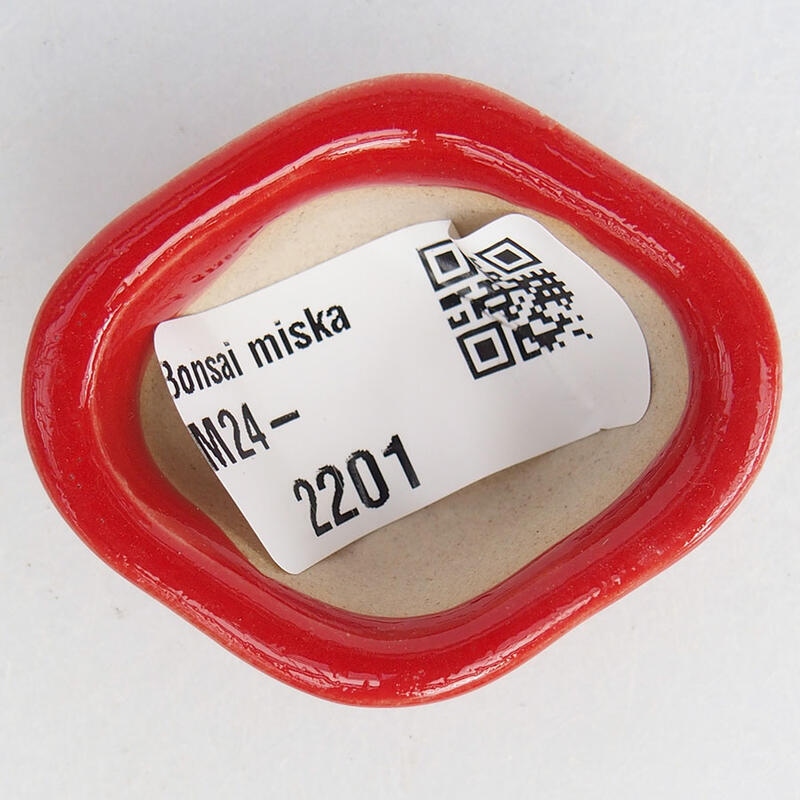 Mini-Bonsaischale 4,5 x 3,5 x 2 cm, Farbe rot